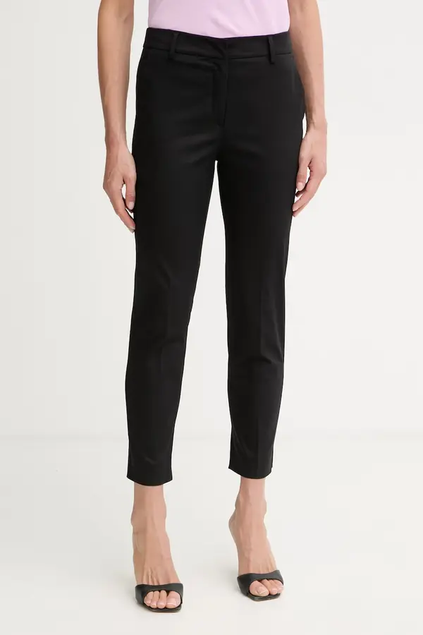 Weekend Max Mara Weekend Max Mara hlače za žene od pamuka s elastanom CECCO