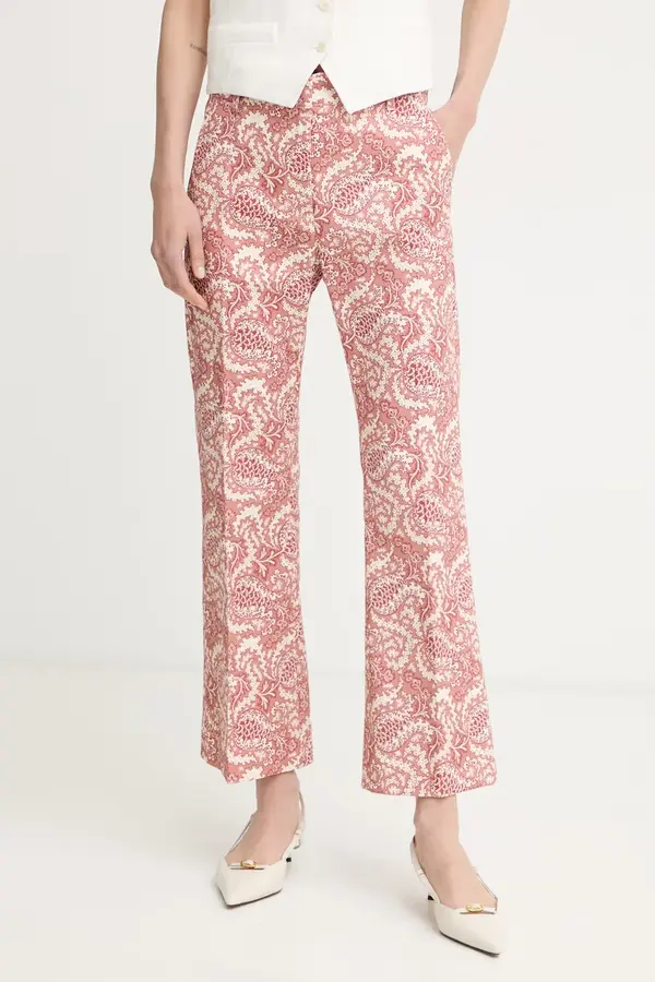 Weekend Max Mara Weekend Max Mara hlače za žene od pamuka s elastanom ONDE