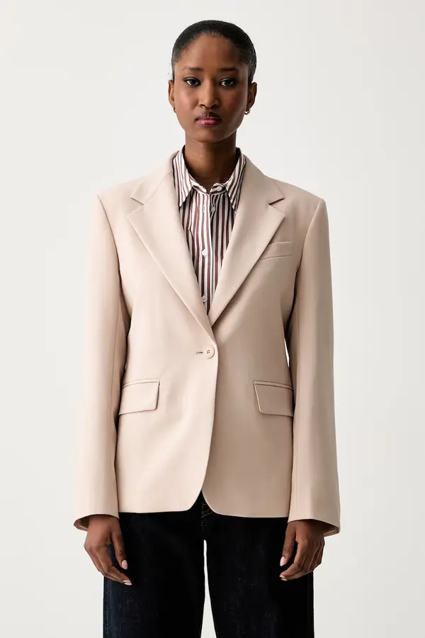 Weekend Max Mara Weekend Max Mara jednoredni sako za žene od vune WKDLAMINE