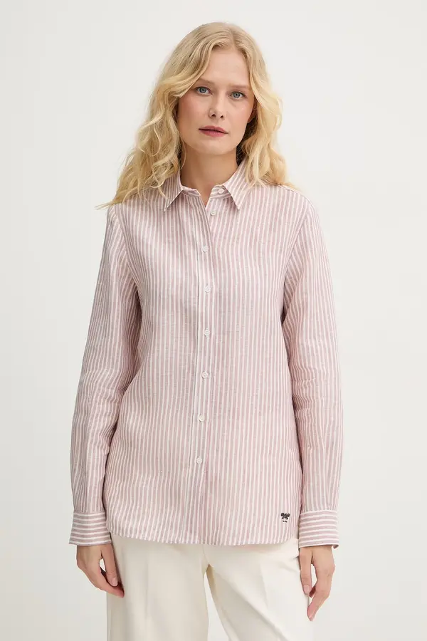 Weekend Max Mara Weekend Max Mara košulja za žene od lana GIURATO