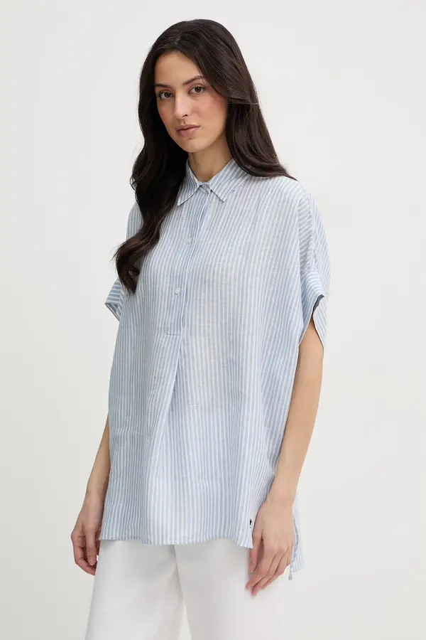 Weekend Max Mara Weekend Max Mara košulja za žene od lana VERVE