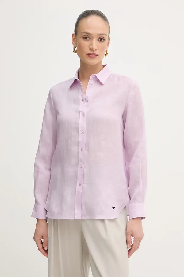 Weekend Max Mara Weekend Max Mara košulja za žene od lana WERNER