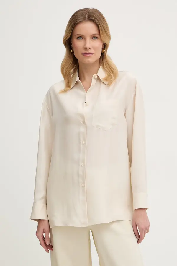 Weekend Max Mara Weekend Max Mara košulja za žene od svile EBBRI
