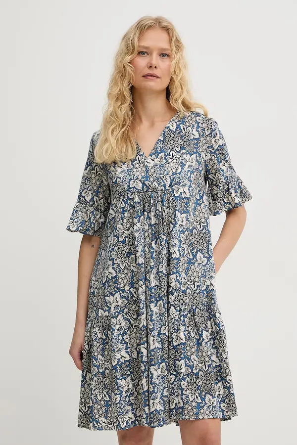 Weekend Max Mara Weekend Max Mara Pamučna haljina Weekend Max Mara FUOCO