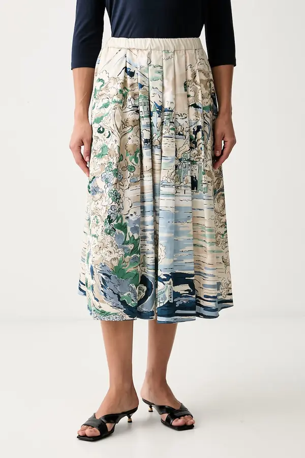 Weekend Max Mara Weekend Max Mara suknja A-kroja od pamuka WKDADEPTO