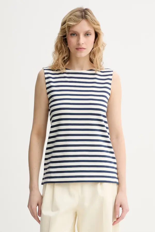 Weekend Max Mara Weekend Max Mara top za žene od pamuka MULTIH