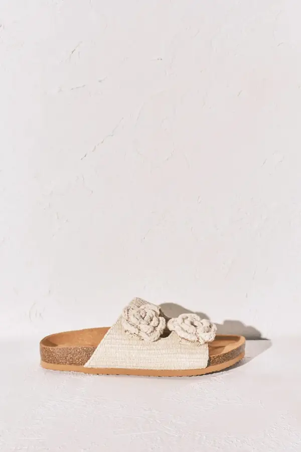 women'secret women'secret natikače za žene MMT FLOWER BIO ECRU