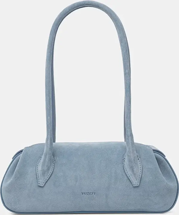 Yuzefi Yuzefi baguette torbica za žene od brušene kože OYSTER SHOULDER BAG MINI