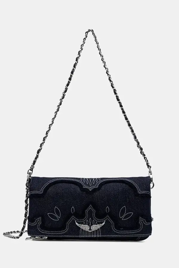 Zadig&Voltaire Zadig&Voltaire crossbody torba za žene traper