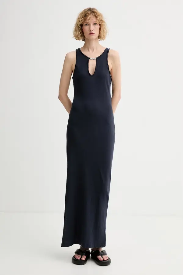 Zadig&Voltaire Zadig&Voltaire haljina s dodatkom lana
