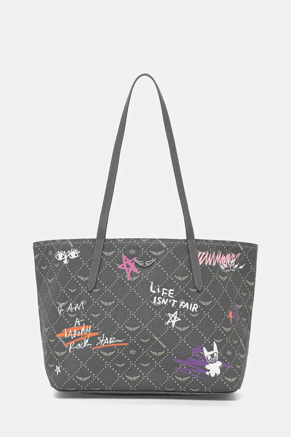 Zadig&Voltaire Zadig&Voltaire shopper torba ženska od imitacije kože Z SHOPPER MONOGRAM TAG