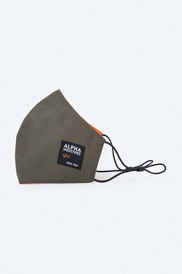 Alpha Industries Zaštitna maska za višekratnu uporabu Alpha Industries Label Face Mask 128941.11-green