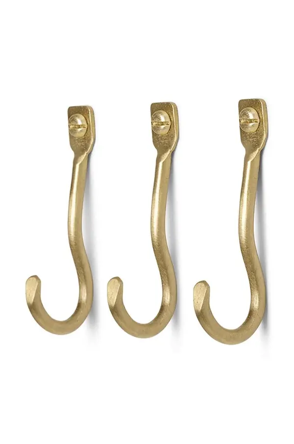 Ferm Living Zidna vješalica ferm LIVING Curvature 3-pack