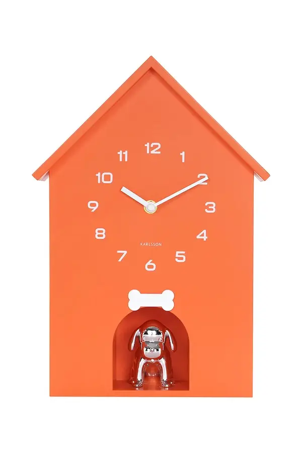 Karlsson Zidni sat sa zvukom Karlsson Dog House 36,5 x 26,5 cm