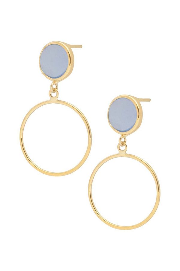 ANIA KRUK Zlatne naušnice ANIA KRUK DUO ZARKY0094