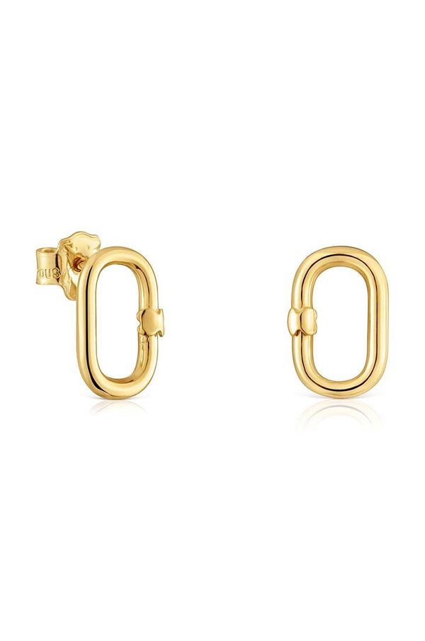 Tous Zlatne naušnice Tous Hold Oval 1004227000