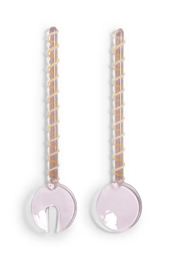 &k amsterdam Žlice za salatu &k amsterdam sling pink 2-pack