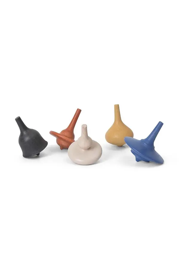 Ferm Living Zvrk ferm LIVING Spin Tops 5-pack