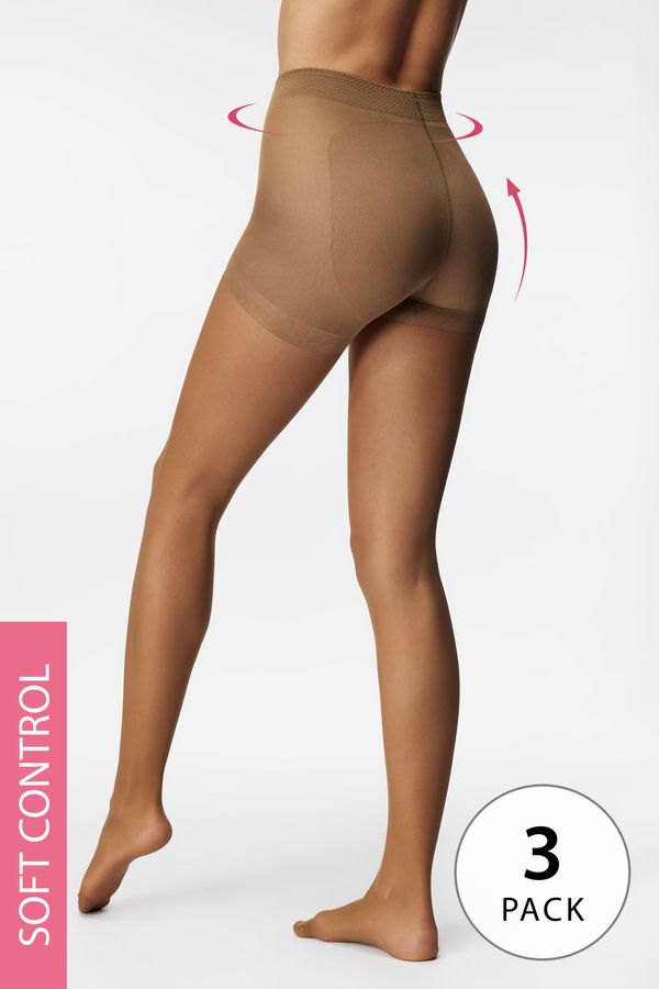 Astratex 3PACK Stezne čarape s gaćicama Basic Push-Up 20 DEN