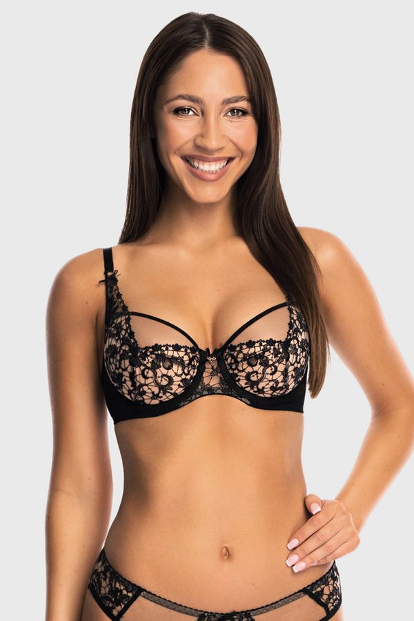 Bella Misteria Grudnjak Elegance Black podstavljeni s odvojivim jastučićima