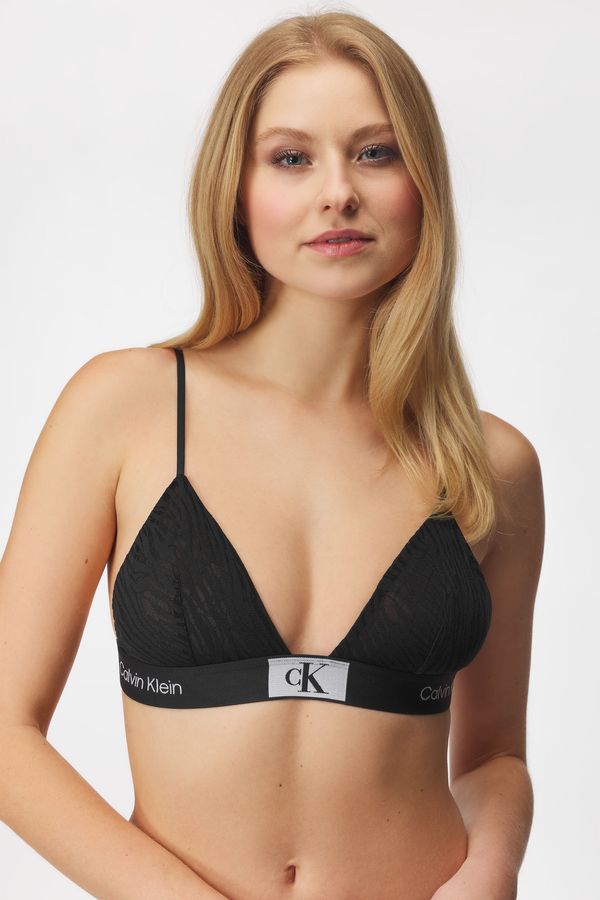 Calvin Klein Grudnjak Calvin Klein Animal Lace Triangle Bralette