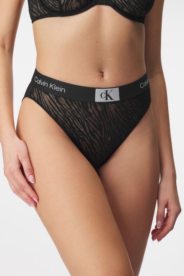 Calvin Klein Klasične gaćice Calvin Klein Animal Lace s visokim strukom