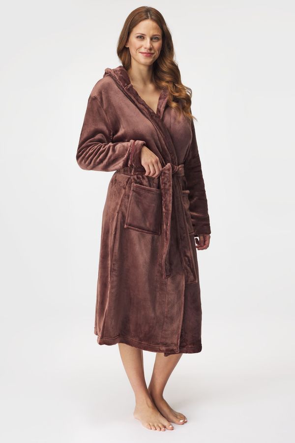 Charlie Choe Topli ogrtač Letty s kapuljačom