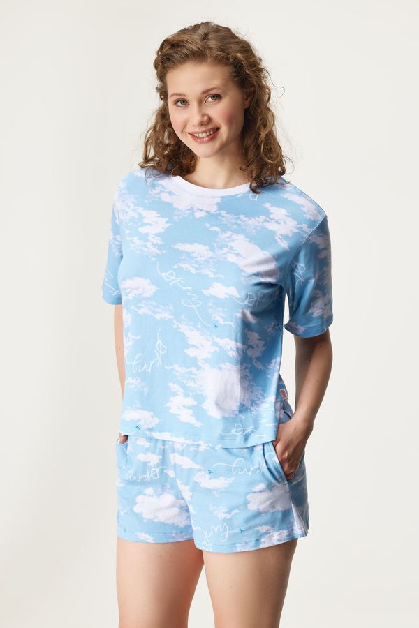 DKNY Pidžama DKNY Coney Island kratka