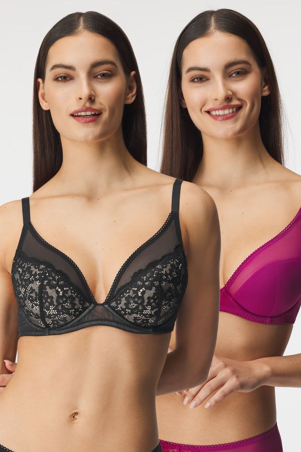 Dorina 2PACK Grudnjak Clarise Plunge podstavljeni