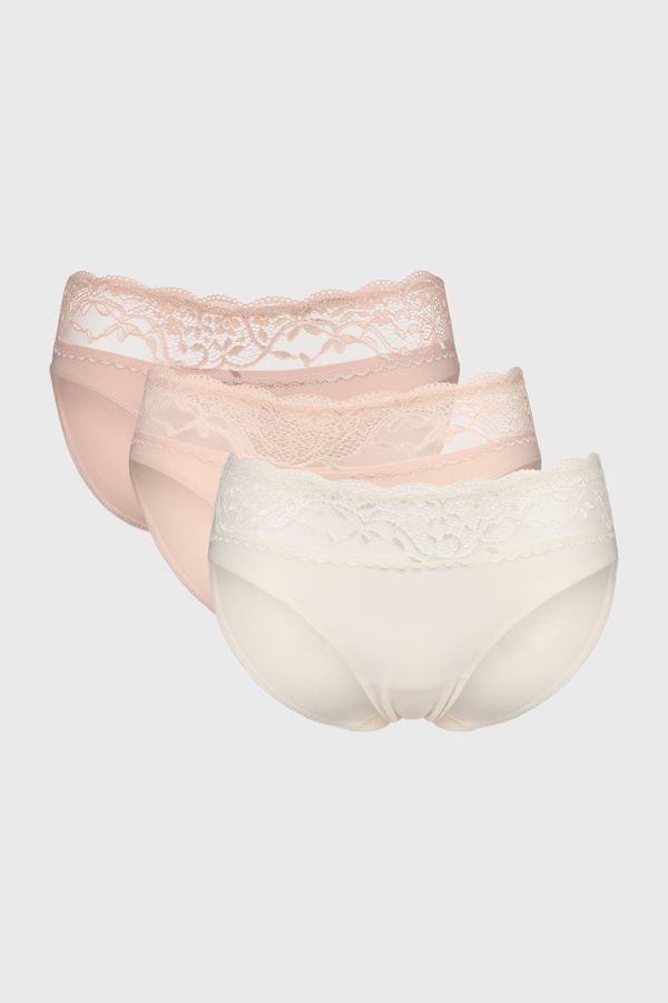 Esotiq 3PACK Klasične gaćice Plum