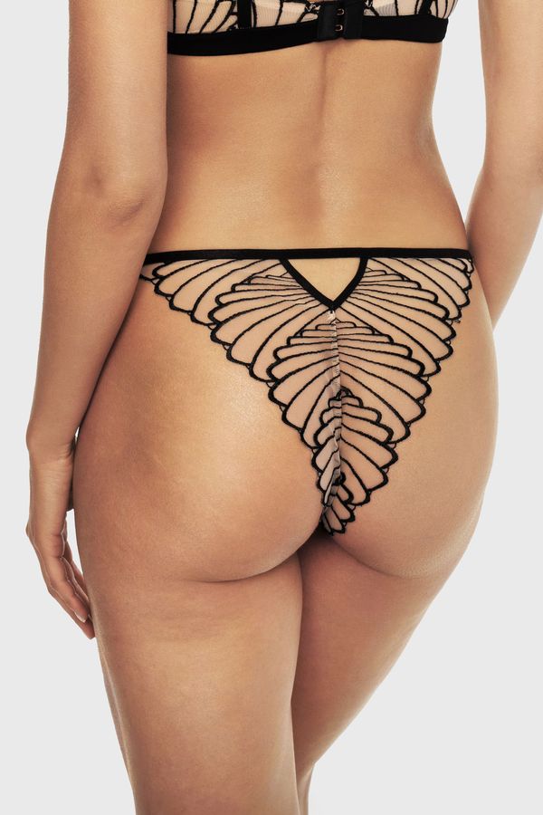 Esotiq Klasične gaćice Nugat čipkaste