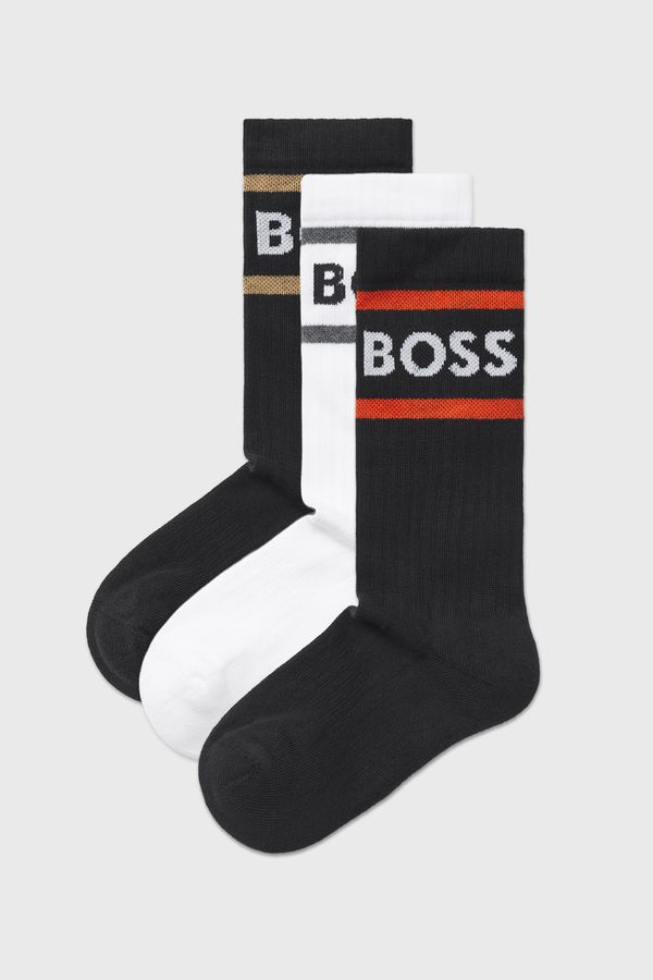 HUGO BOSS 3PACK Čarape BOSS Rib Stripe