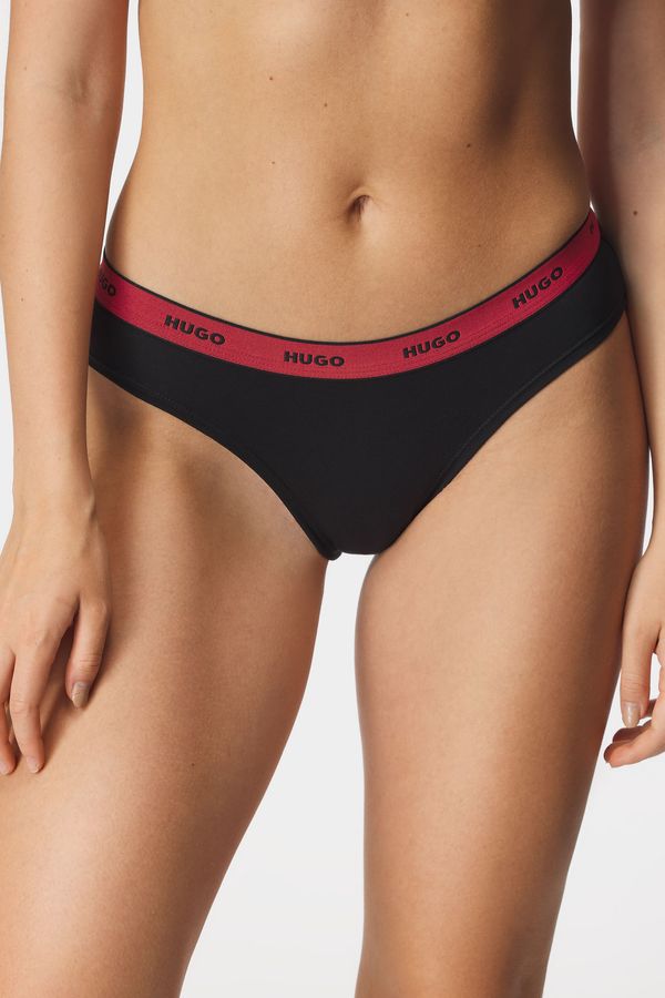 HUGO BOSS 3PACK Klasične gaćice HUGO Stripe Black