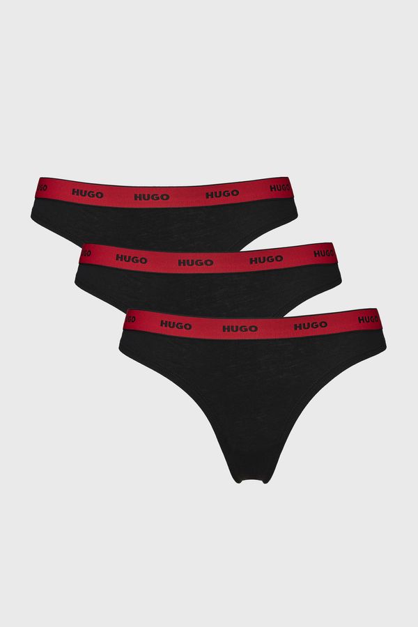 HUGO BOSS 3PACK Tange HUGO Triplet Stripe Black