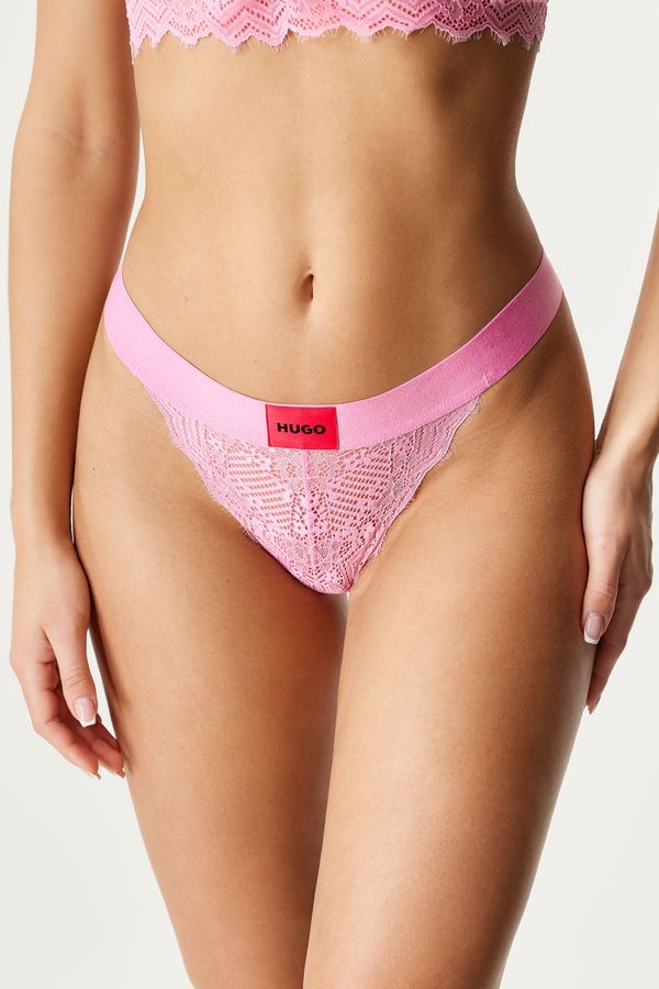HUGO BOSS Klasične gaćice HUGO Lace Pink