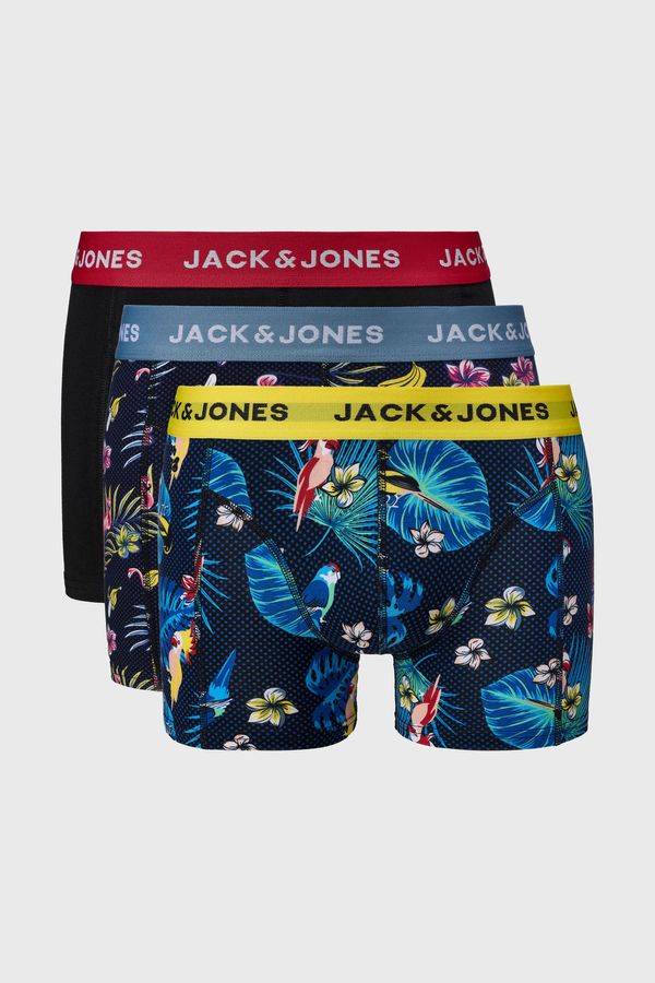 Jack & Jones 3PACK Bokserice JACK AND JONES Flower bird