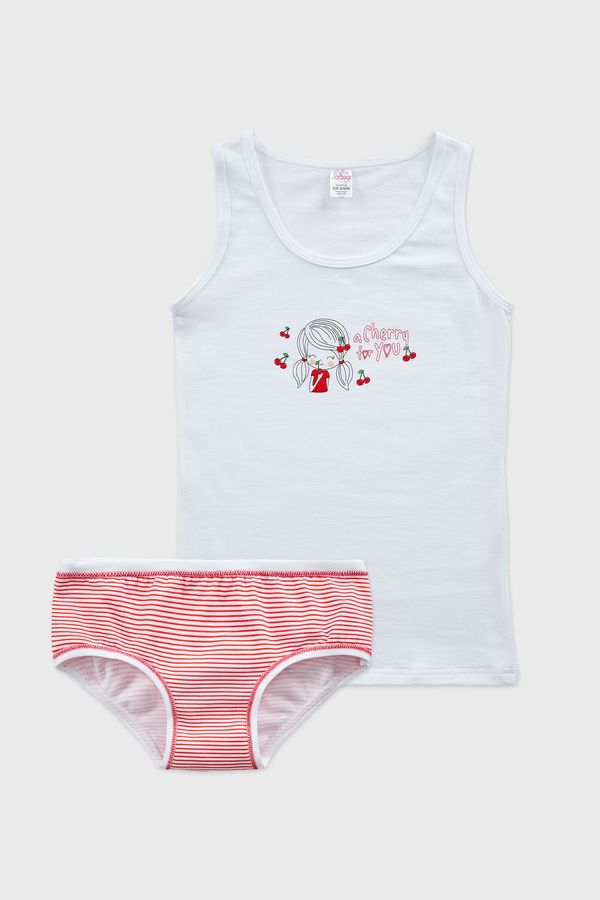 Jadea SET Majica bez rukava i gaćice za djevojčice Bamboline