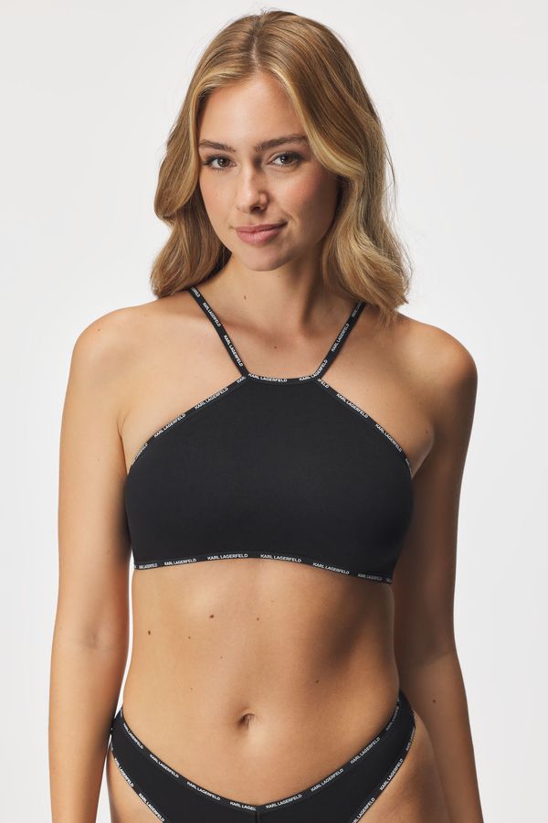 Karl Lagerfeld Grudnjak Karl Lagerfeld Mini Logo Halter Bralette