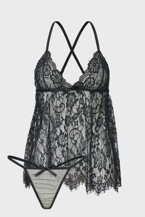 Leg Avenue Erotski komplet Floral Lace