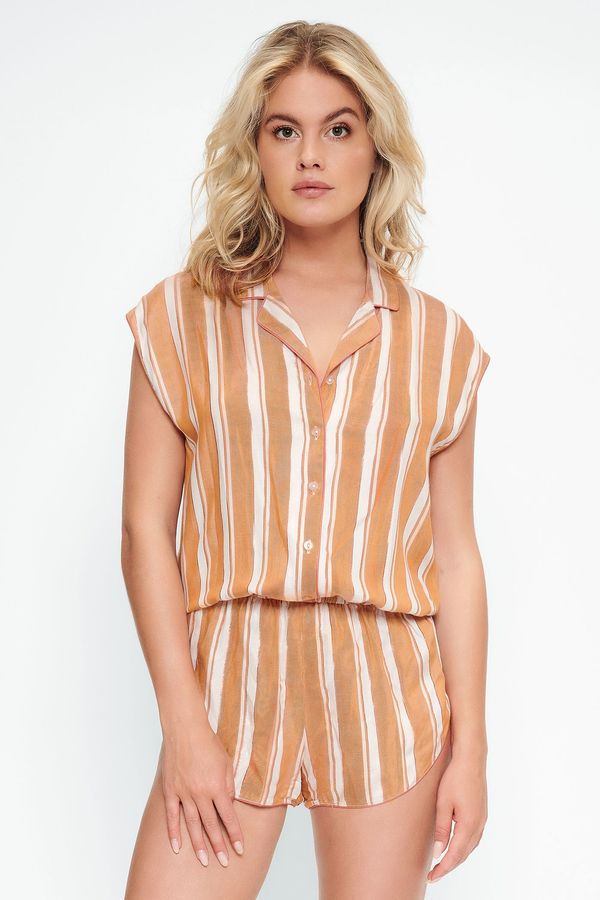 LingaDore Ženski kombinezon za spavanje Stripe Print