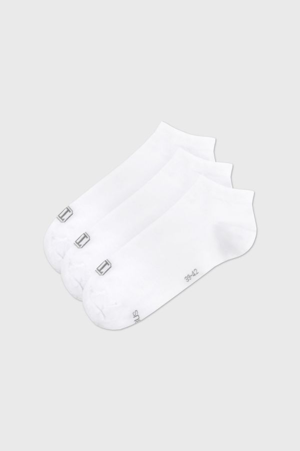 Lonka 3 PACK čarape od bambusa Desi bijele