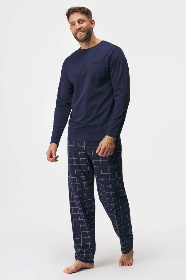 MEN-A Pamučna pidžama MEN-A Brett duga