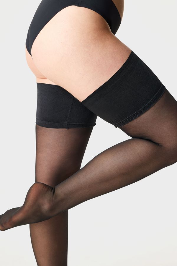 MONA QUEEN Samostojeće čarape Plus Size Grace I 30 DEN