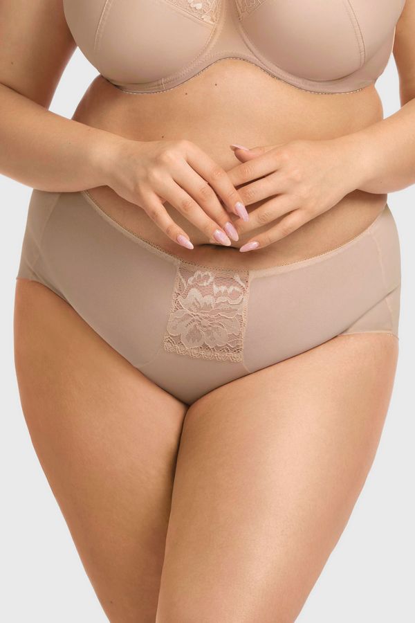 Nessa Klasične gaćice Omena Beige s visokim strukom