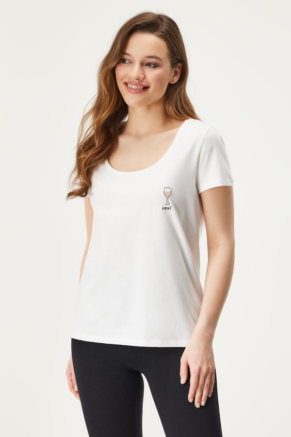 Pieces Pamučna majica Pieces Rosé