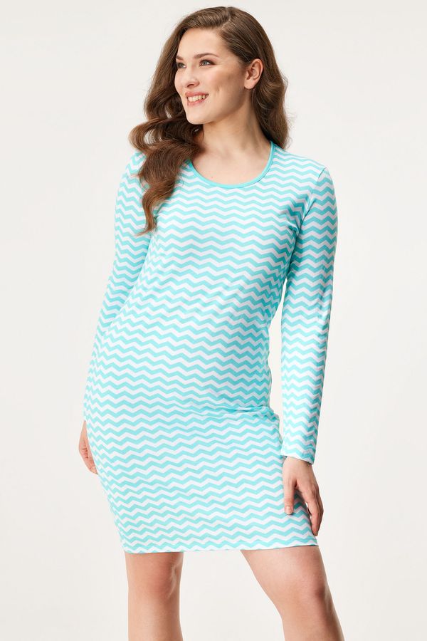 Pleas Pamučna spavaćica Pleas Wellen kratka