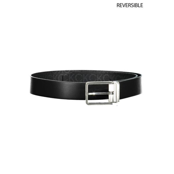 Calvin Klein CALVIN KLEIN BLACK MEN'S LEATHER BELT