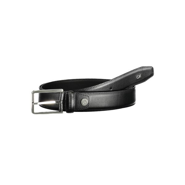Calvin Klein CALVIN KLEIN BLACK MEN'S LEATHER BELT