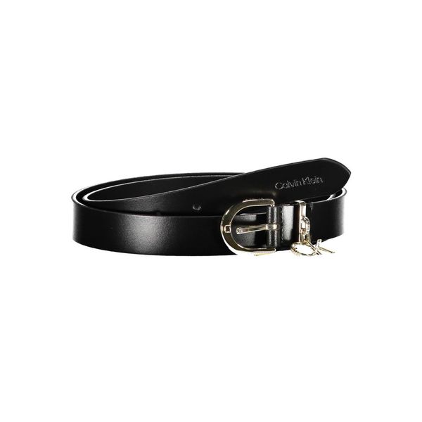 Calvin Klein CALVIN KLEIN BLACK WOMEN'S LEATHER BELT