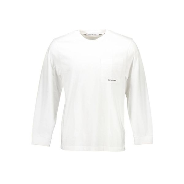 Calvin Klein CALVIN KLEIN MEN'S LONG SLEEVE T-SHIRT WHITE